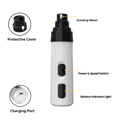 CuddlePaw™ Quiet Gentler nail greinder