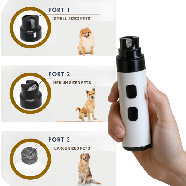 CuddlePaw™ Quiet Gentler nail greinder